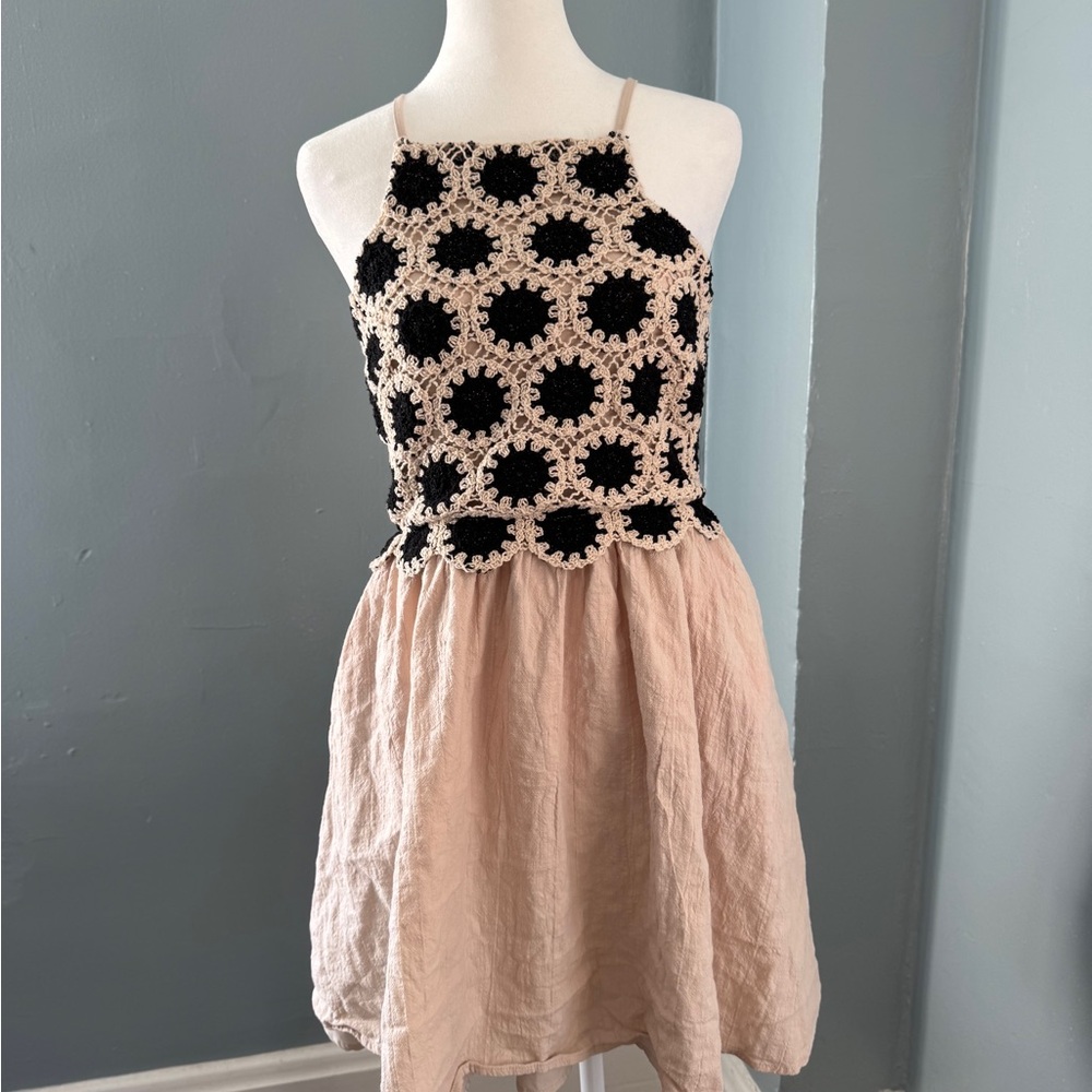 Charming Black and Cream Dress